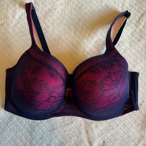 Cachique Lace Covered Balconette Bra - 40DDD